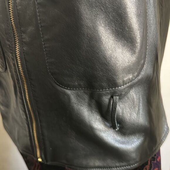 Vakko Sport Leather Biker Vest - Picture 3 of 4